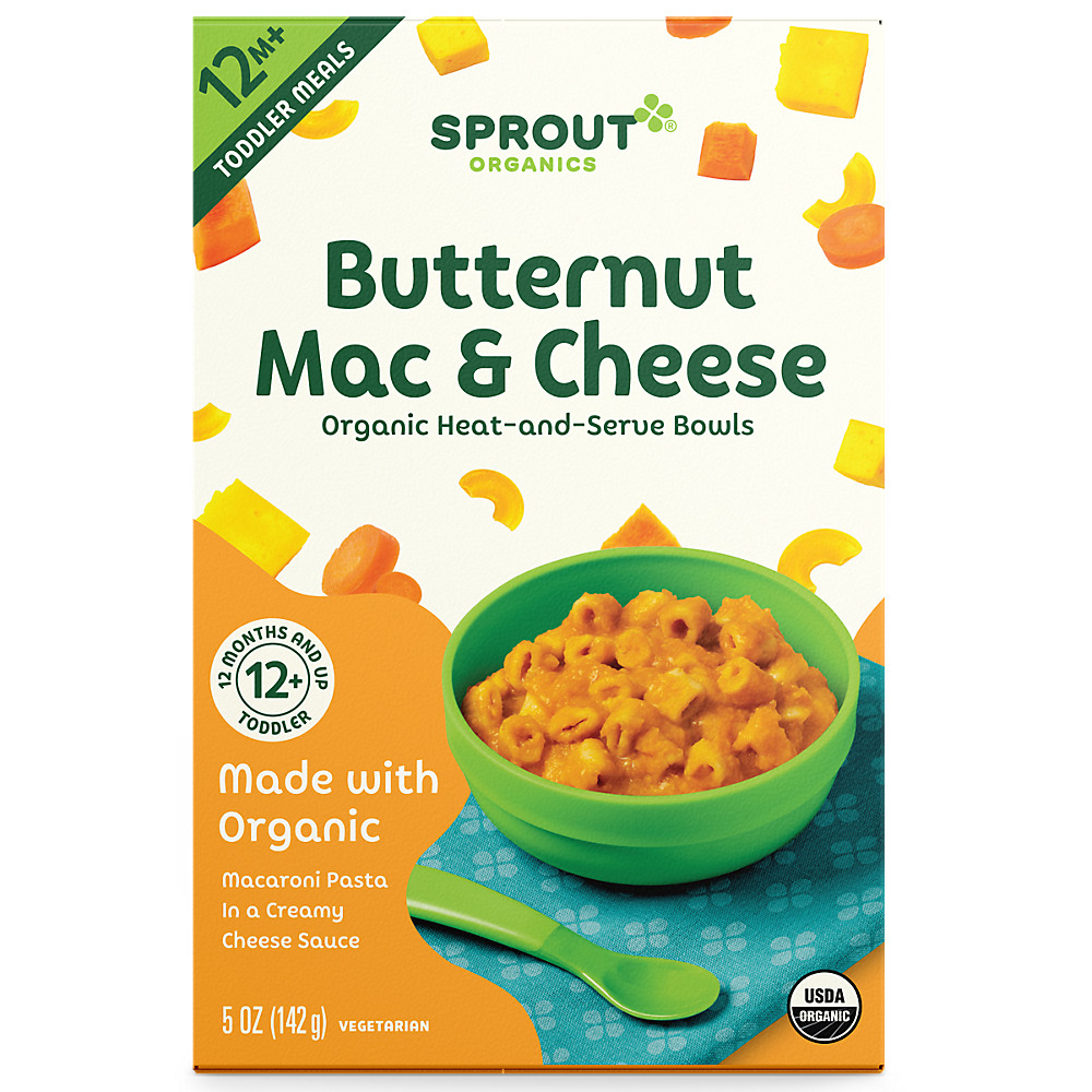 Calories in Sprout Organic Butternut Mac & Cheese Bowl, 5 oz