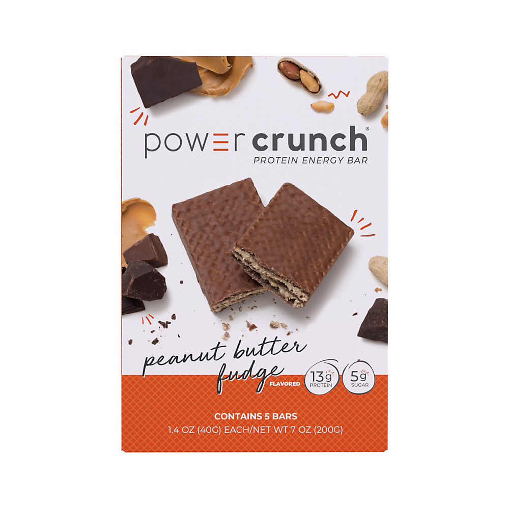Calories in Power Crunch Peanut Butter Fudge Protein Energy Bars, 5 ct