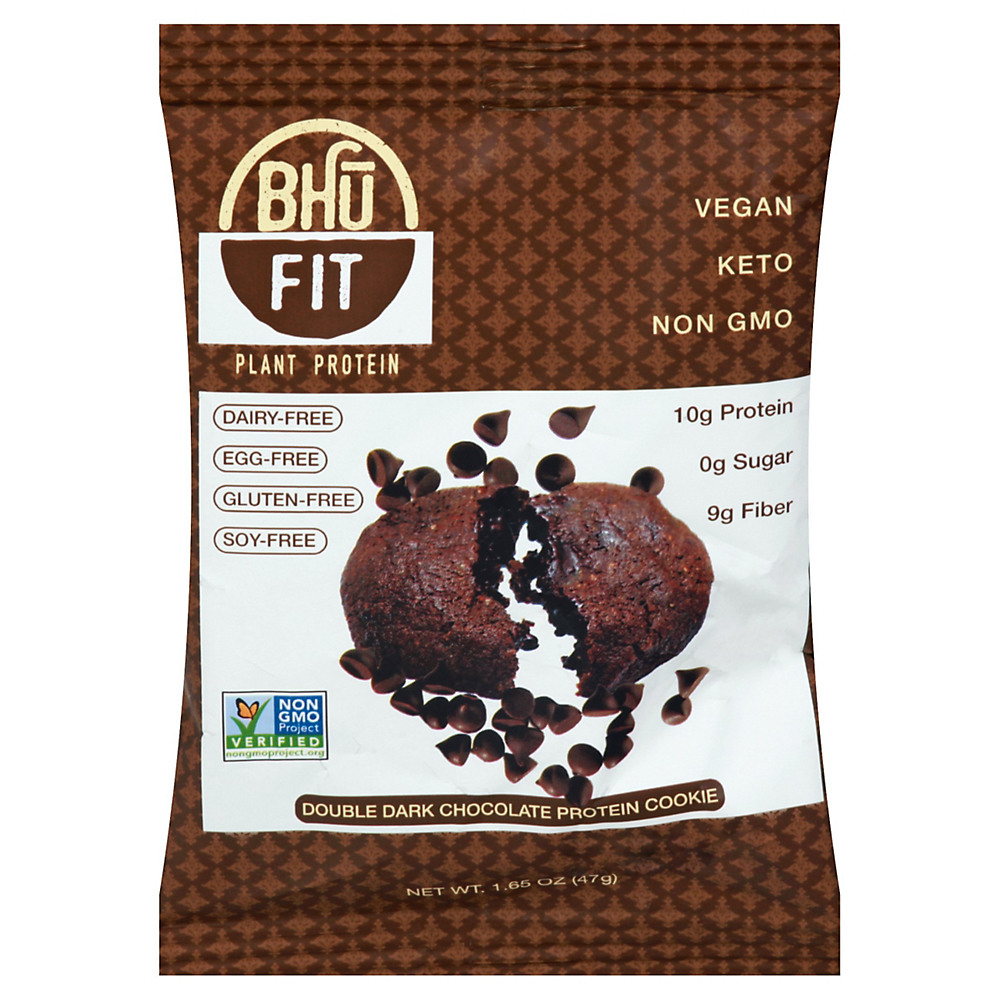 Calories in Bhu Fit Cookie Protein Double Chocolate Chip, 1.65 oz