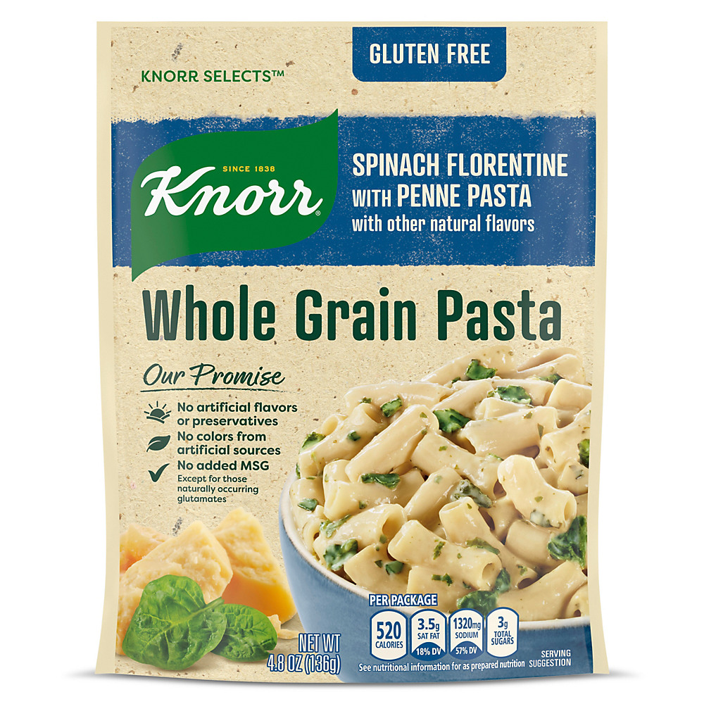 Calories in Knorr Selects Spinach Florentine With Penne Pasta, 4.8 oz