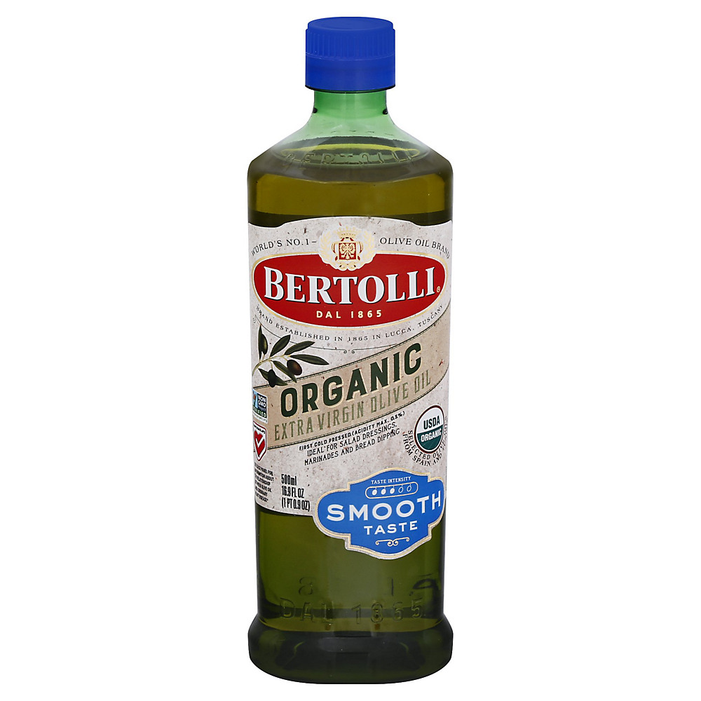Calories in Bertolli Organic Extra Virgin Olive Oil Smooth Taste, 16.9 oz