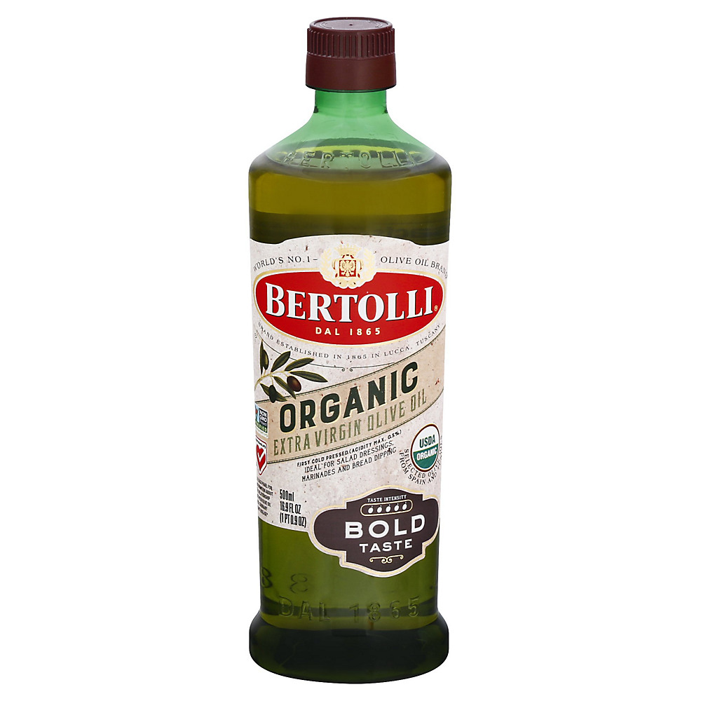 Calories in Bertolli Organic Extra Virgin Olive Oil Bold Taste, 16.9 oz