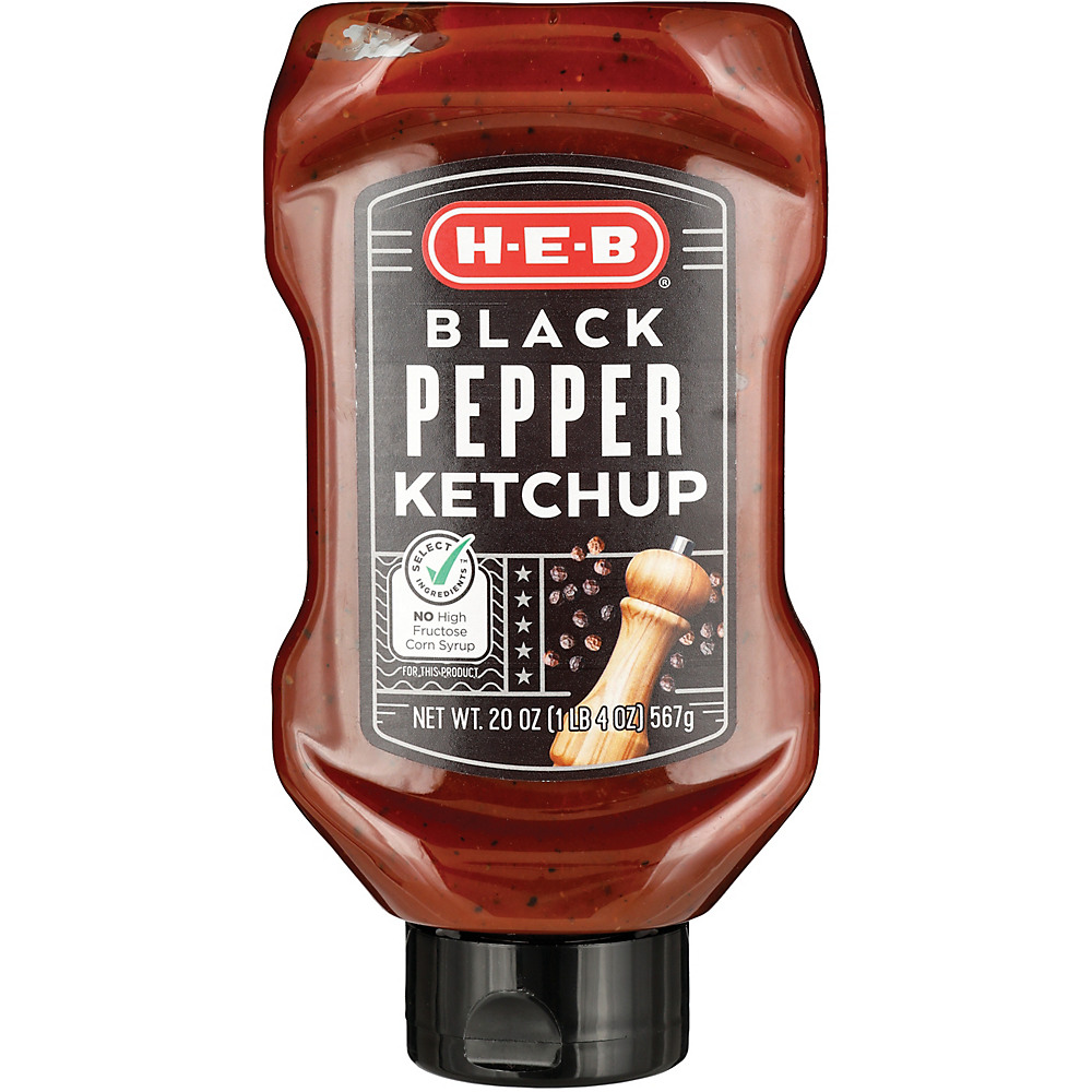 Calories in H-E-B Black Pepper Ketchup, 20 oz