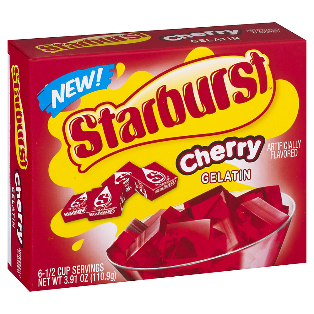 Calories in Starburst Cherry Gelatin, 3.91 oz