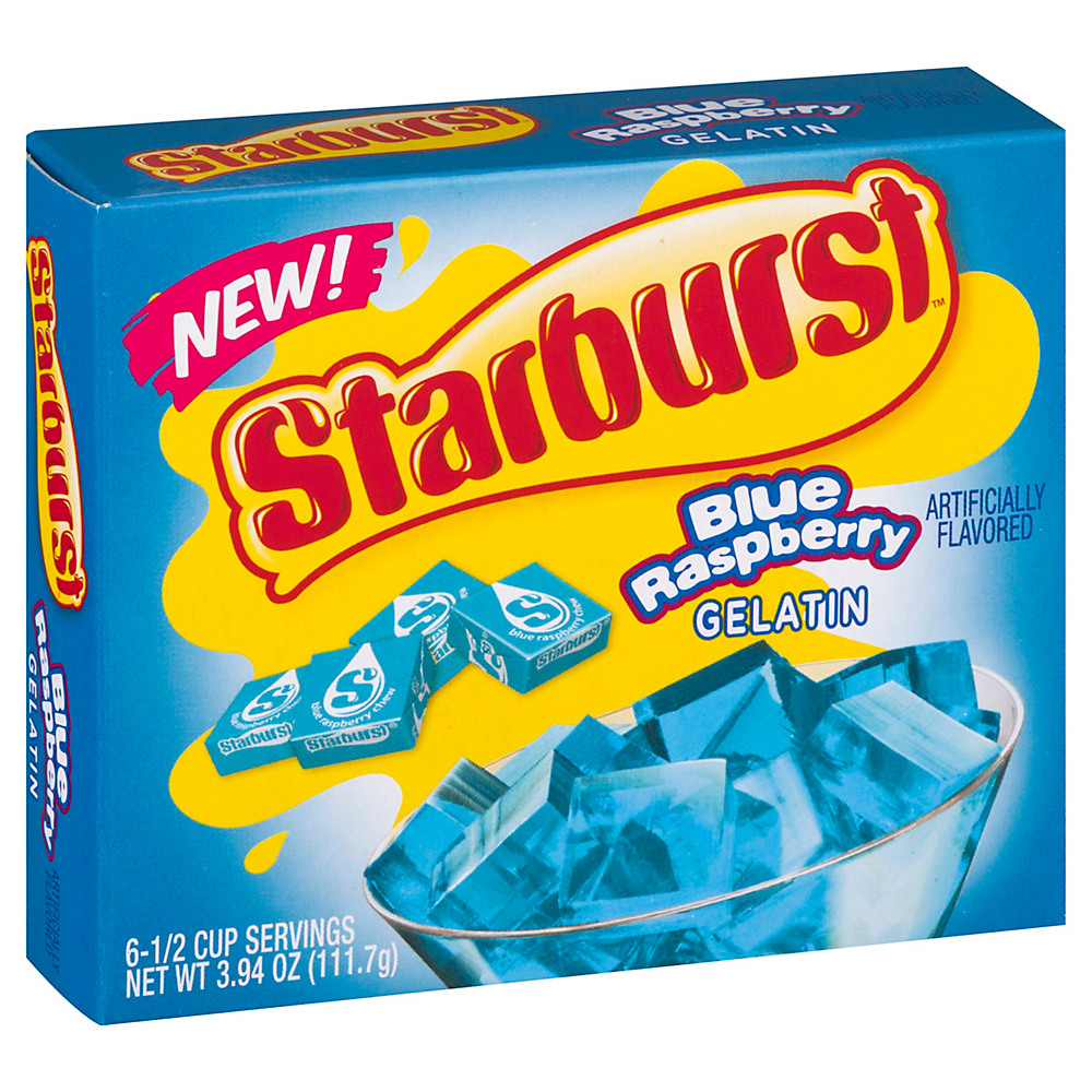 Calories in Starburst Blue Raspberry Gelatin, 3.94 oz