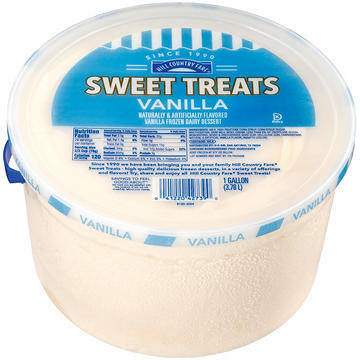 Hill Country Fare Sweet Treats Vanilla Frozen Dairy Dessert, 1 gal