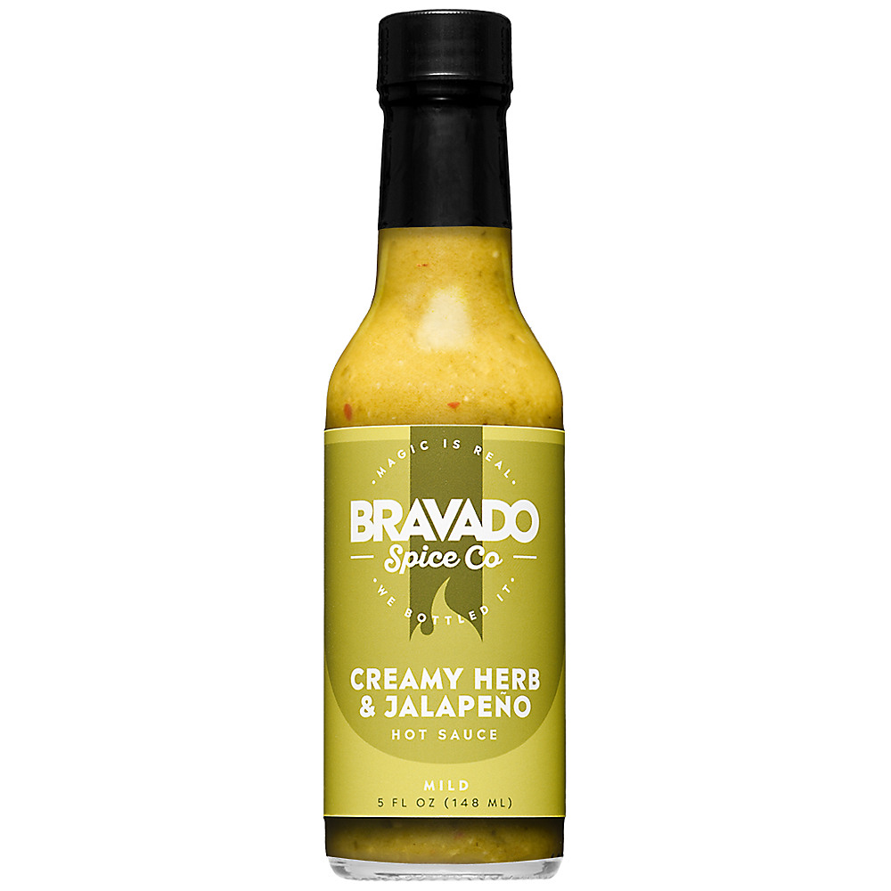 Calories in Bravado Spice Co. Creamy Herb & Jalapeno Hot Sauce, 5 oz