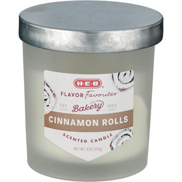 H-E-B Flavor Favorites Cinnamon Rolls Scented Candle, 4 oz