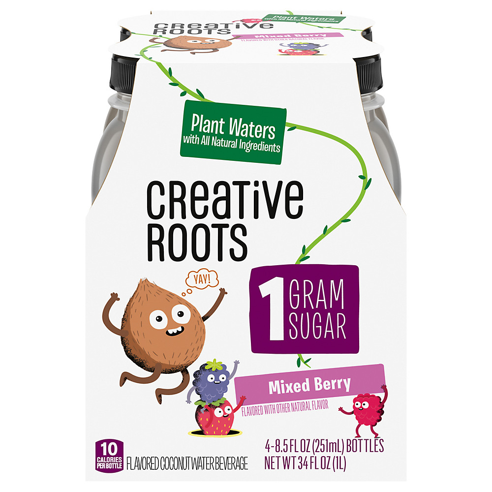Calories in Creative Roots Mixed Berry Coconut Water 8.5 oz Bottles, 4 pk