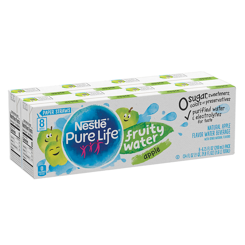 Calories in Nestle Pure Life Fruity Water Apple, 8 pk