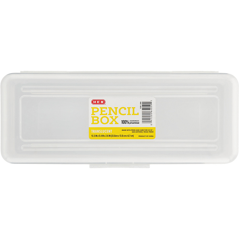 1InTheOffice 1Op9654 1InTheoffice Pencil Box, Translucent Clear (4