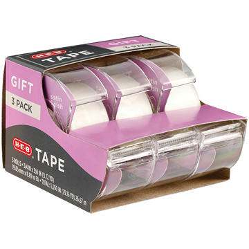 H-E-B Gift Tape Set - Satin Finish, 3 pk