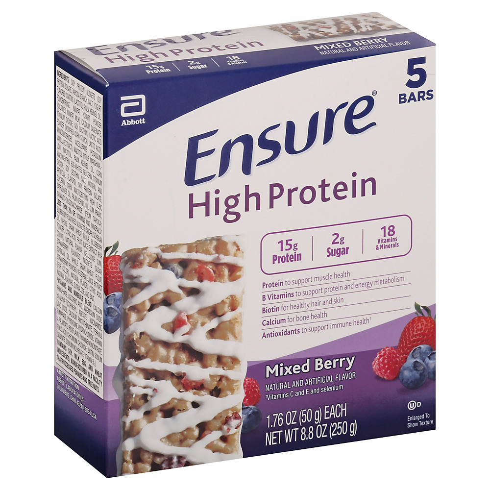 Calories in Ensure High Pro Bars Mixed Berry, 5 ct