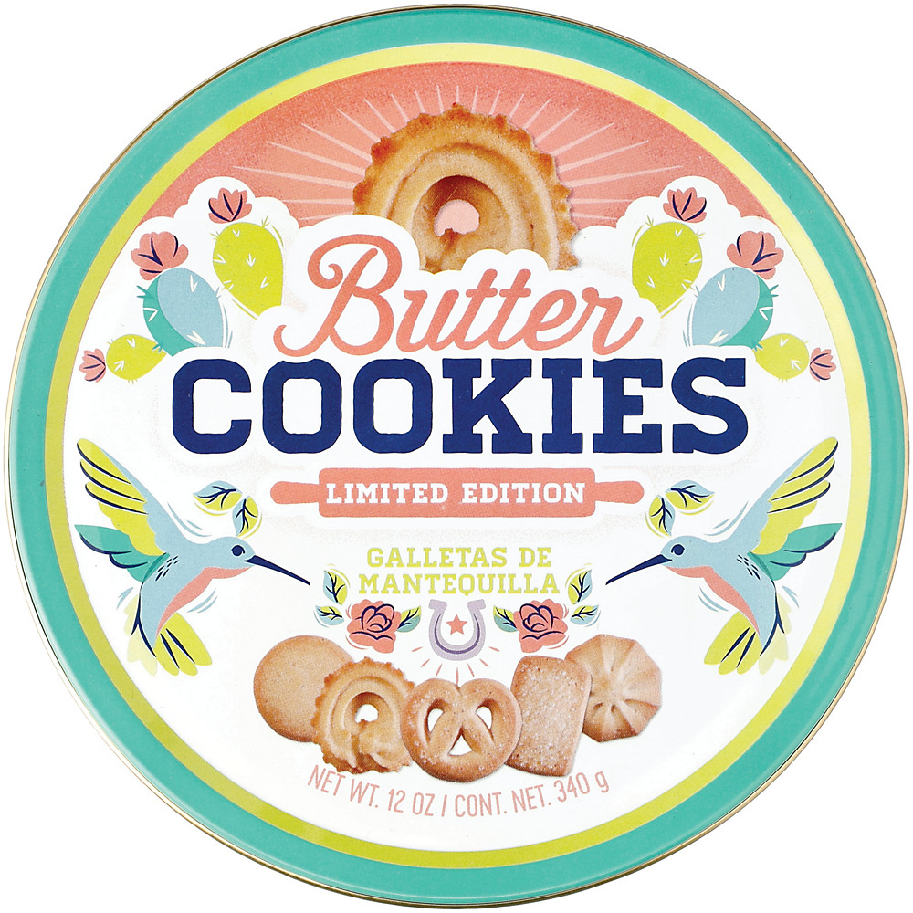 Calories in H-E-B Butter Cookies Holiday Tin, 12 oz