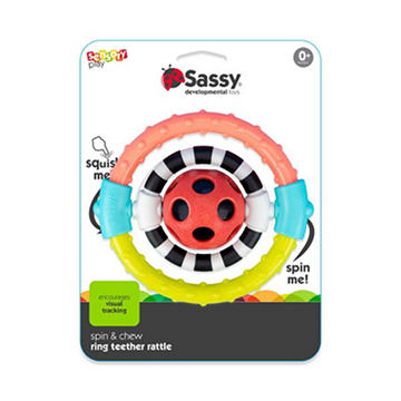 Sassy Spin & Chew Ring Rattle