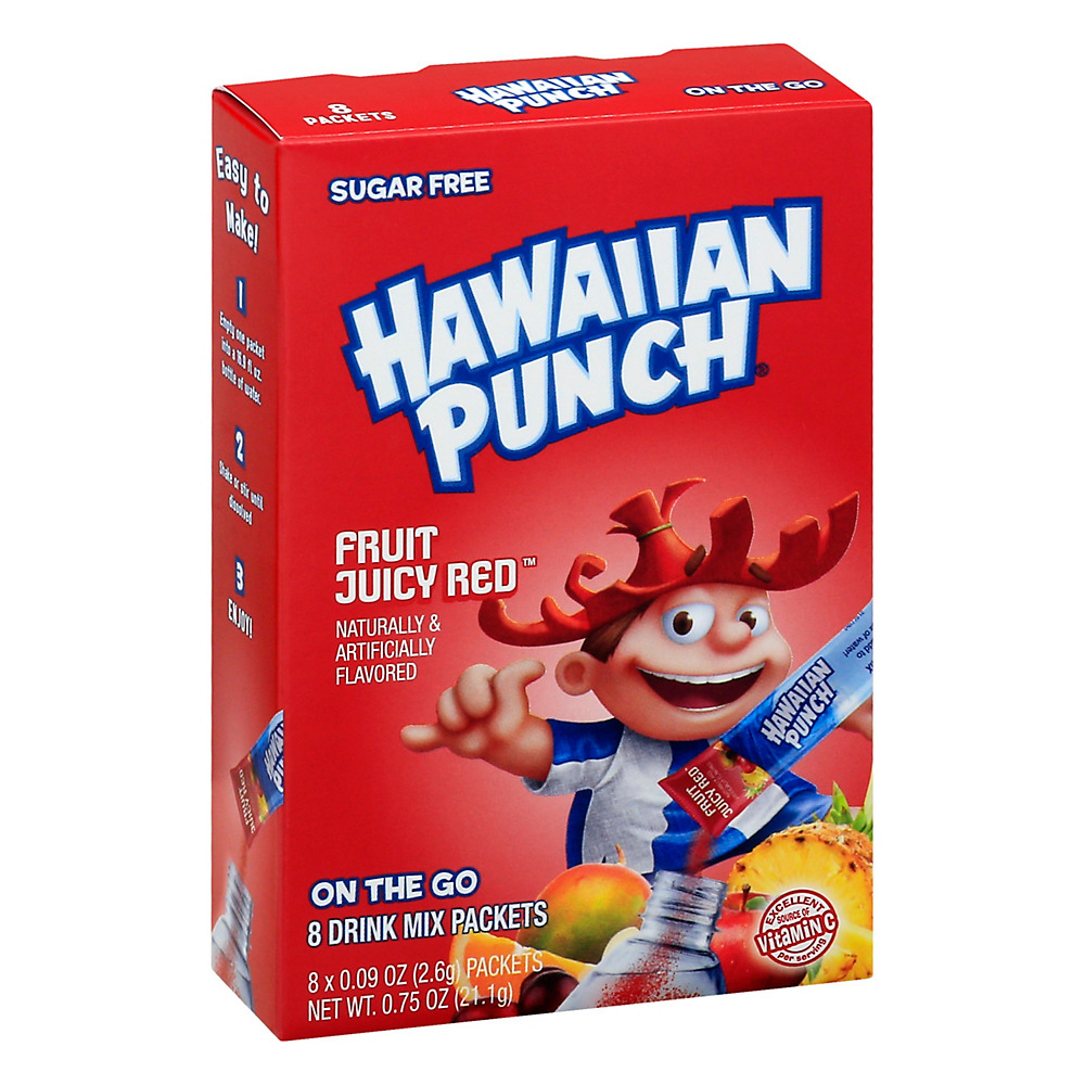 Calories in Hawaiian Punch Fruit Juicy Drink Mix Packets, 8 ct