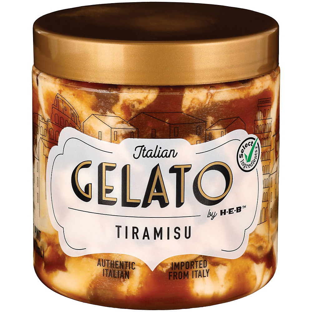 Calories in Italian Gelato by H-E-B Tiramisu Frozen Dessert, 16 oz