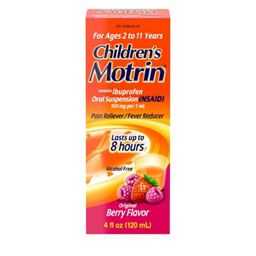 Motrin Children's Ibuprofen Pain Reliever Liquid Medicine - Berry, 4 oz
