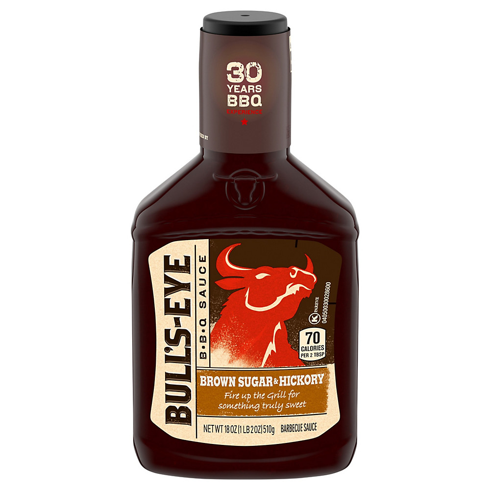 Calories in Bull's-Eye Brown Sugar And Hickory BBQ Sauce, 18.00 oz