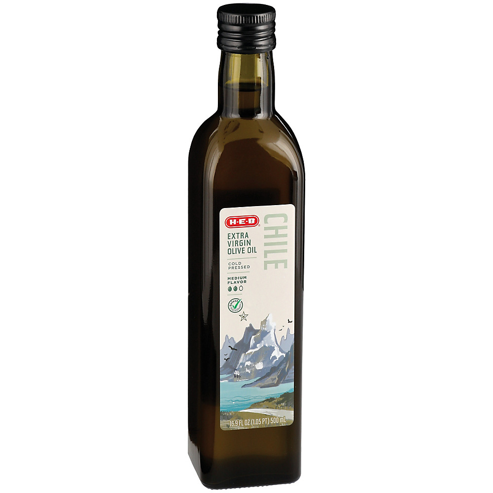 Calories in H-E-B Chile Extra Virgin Olive Oil, 16.9 oz