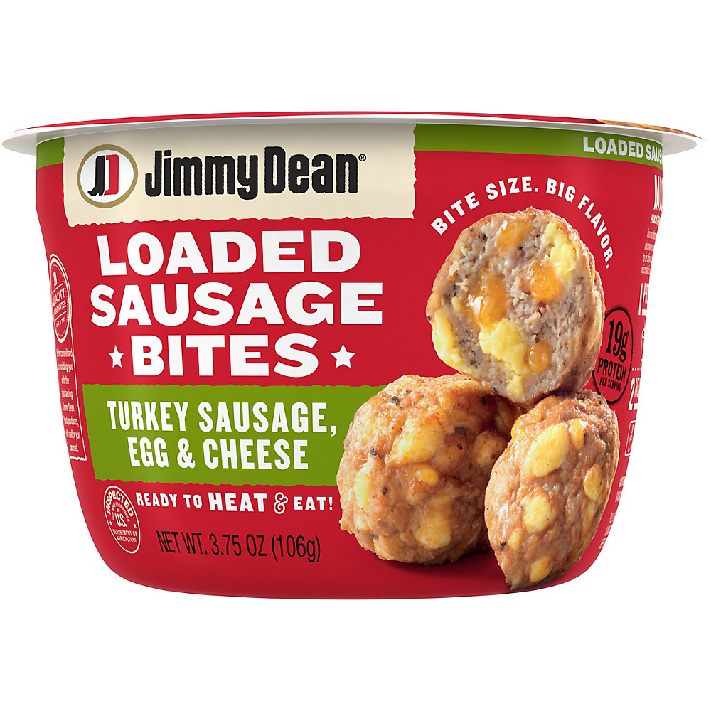 Calories in Jimmy Dean Loaded Sausage Bites Turkey Sausage, Egg & Cheese, 3.75 oz