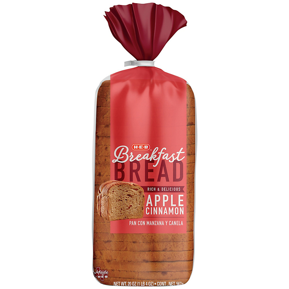 Calories in H-E-B Apple Cinnamon Breakfast Bread, 20 oz