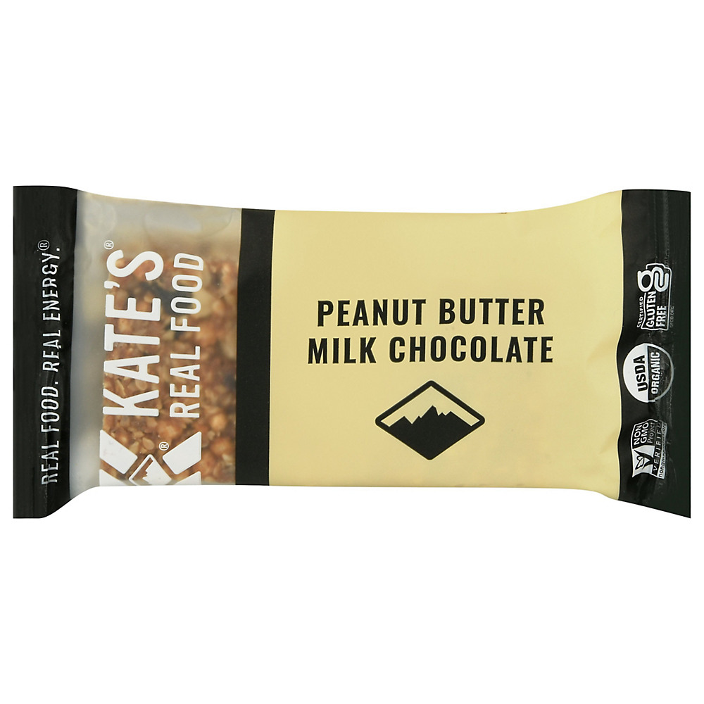 Calories in Kate's Real Food Peanut Butter Milk Chocolate Bar, 2.2 oz