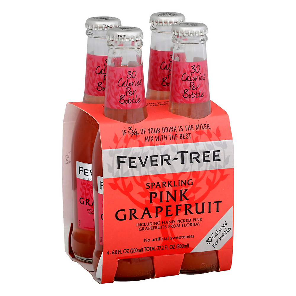 Calories in Fever Tree Sparkling Pink Grapefruit 6.8 oz Bottles, 4 pk