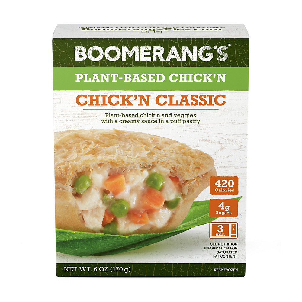Calories in Boomerang's Plant-Based Chick'n Classic, 6 oz
