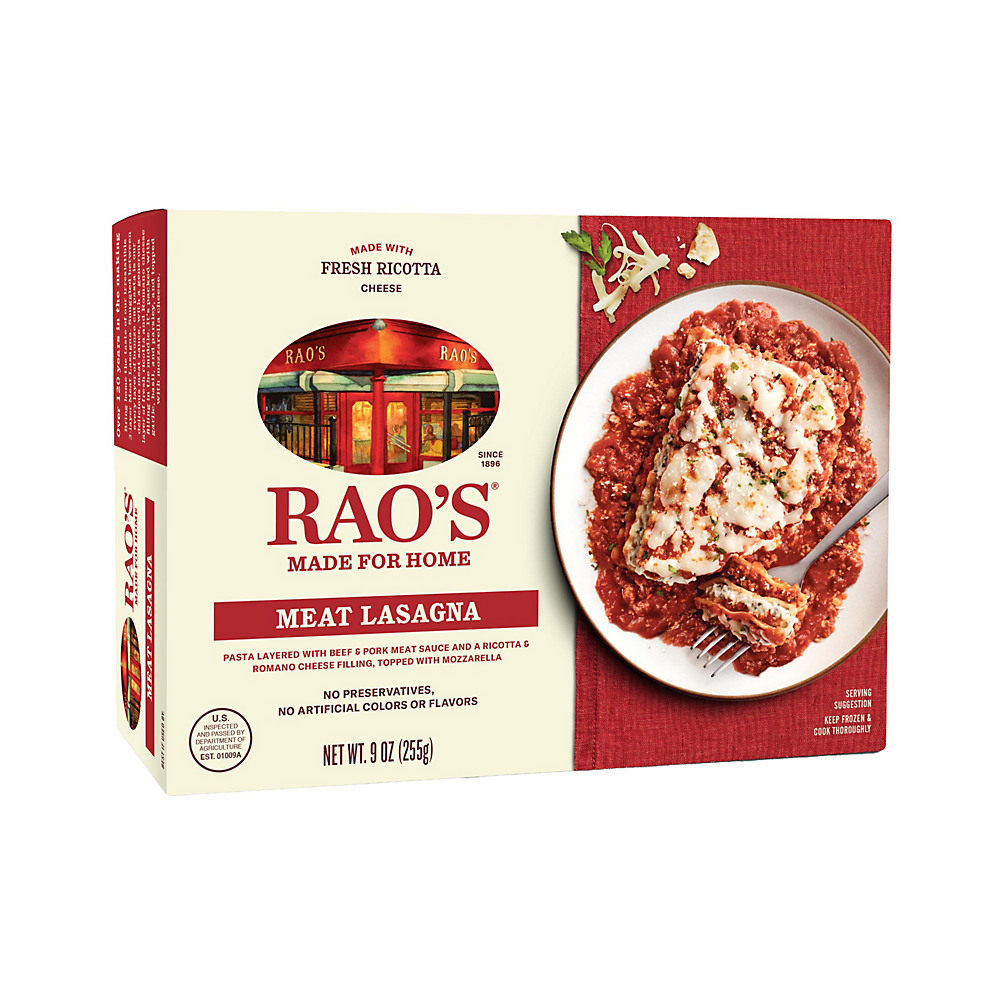 Calories in Rao's Homemade Meat Lasagna, 8.9 oz