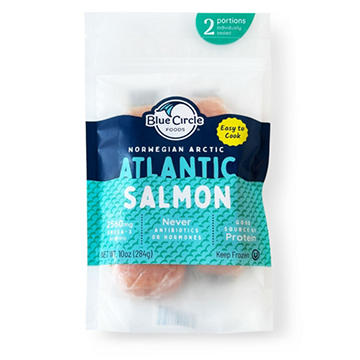 Blue Circle Frozen Norwegian Atlantic Salmon Portions, 2 ct