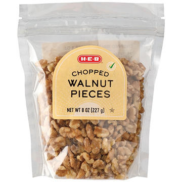 H-E-B Chopped Walnut Pieces, 8 oz