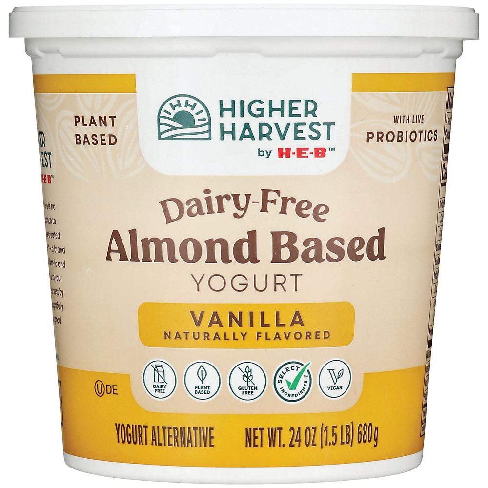 Calories in H-E-B Select Ingredients Vanilla Almond Milk Yogurt, 24 oz