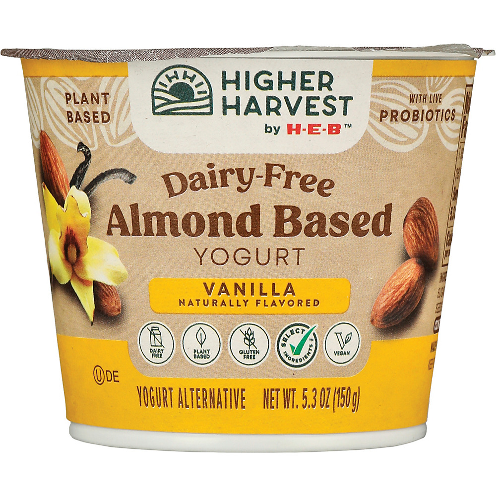 Calories in H-E-B Select Ingredients Vanilla Almond Milk Yogurt, 5.3 oz