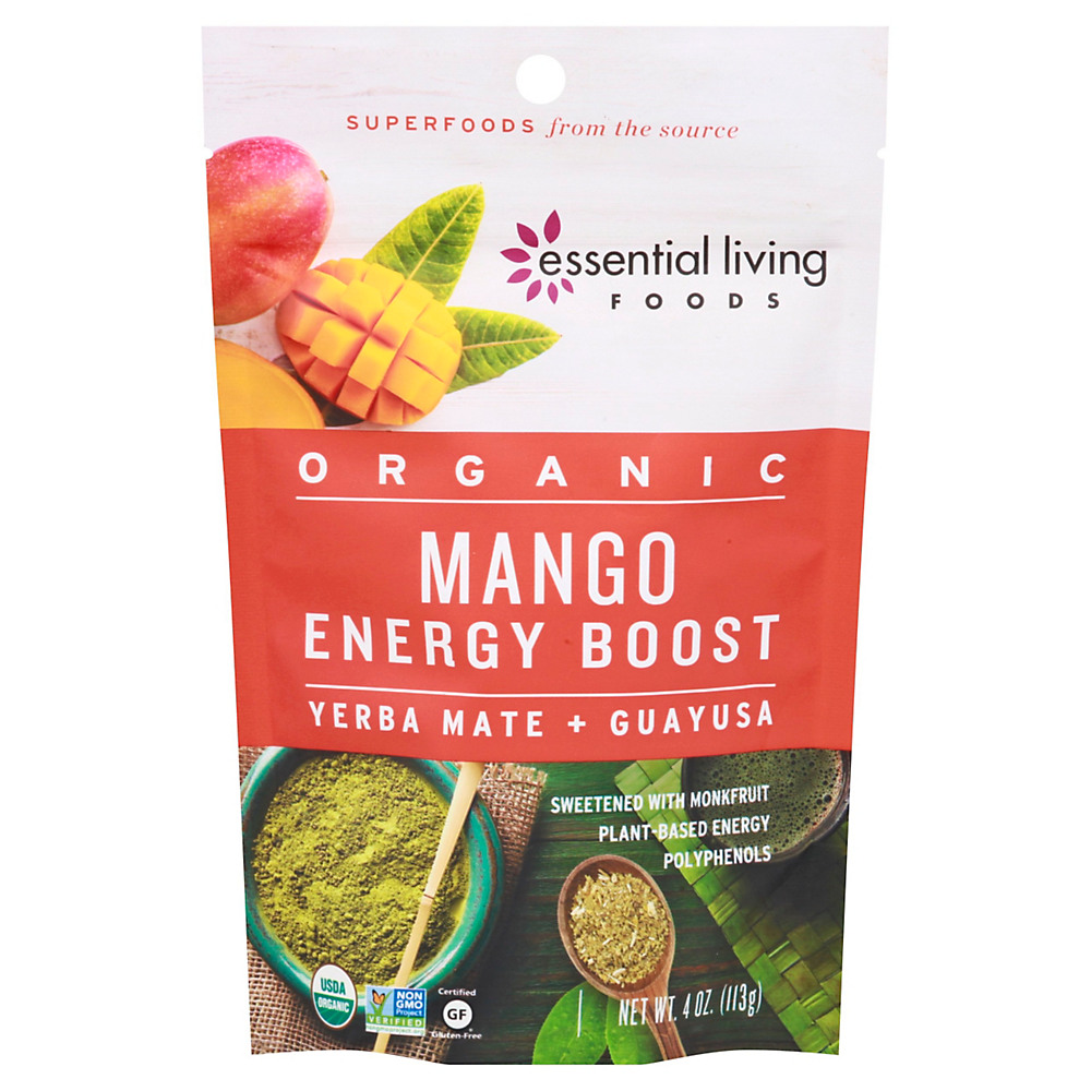 Calories in Essential Living Foods Organic Mango Energy Boost, 4 oz
