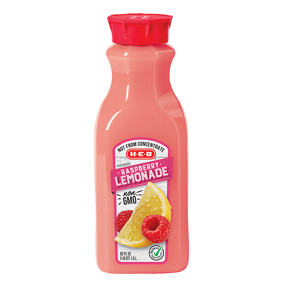 Calories in H-E-B Raspberry Lemonade, 52 oz