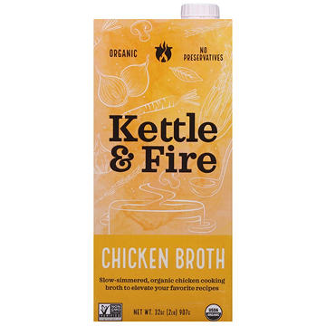 Kettle & Fire Organic Chicken Broth, 32 oz