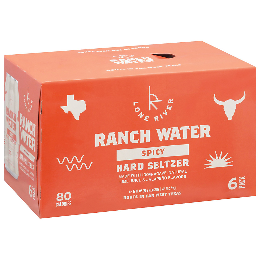 Calories in Lone River Ranch Water Spicy Hard Seltzer 12 oz Cans, 6 pk