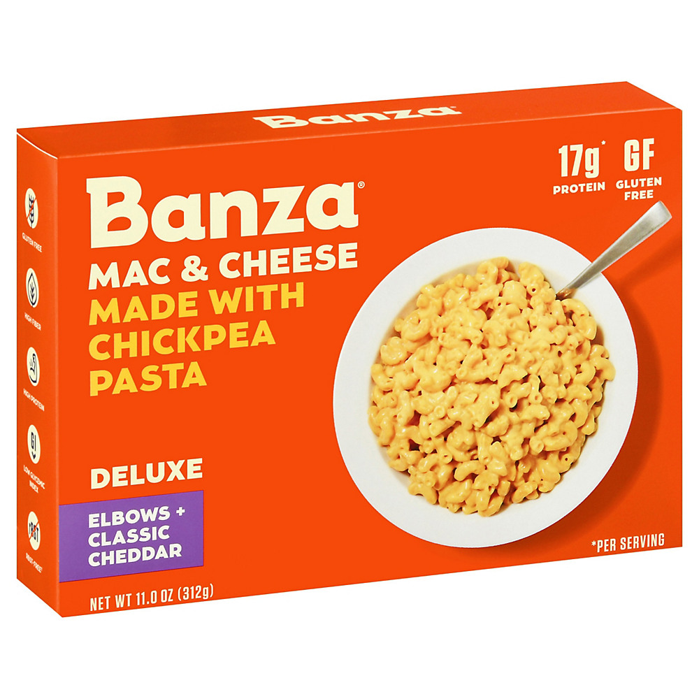Calories in Banza Deluxe Elbows & Classic Cheddar Mac & Cheese, 11 oz
