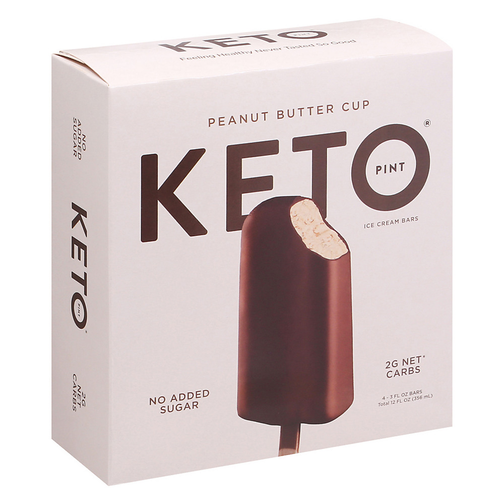 Calories in Keto Pint Peanut Butter Cup Ice Cream Bars, 4 ct