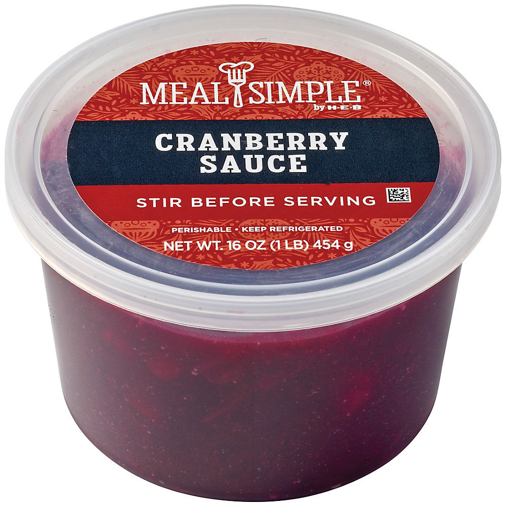 Calories in H-E-B Meal Simple Cranberry Sauce, 16 oz