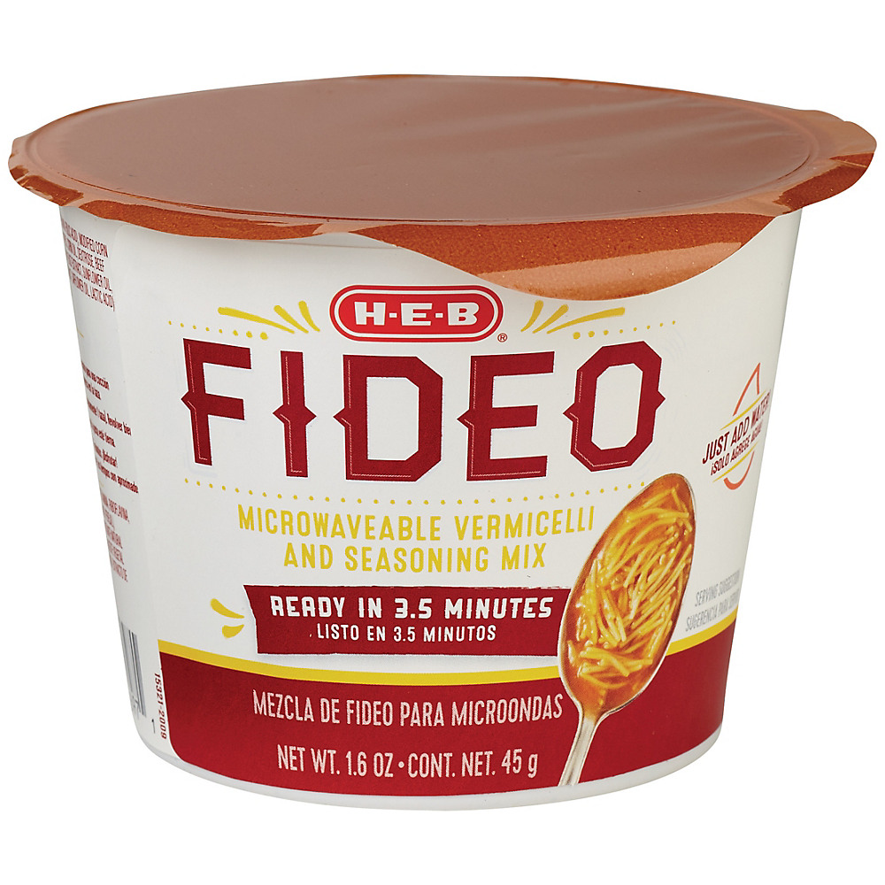 Calories in H-E-B Comida Fideo Cup, 1.6 oz