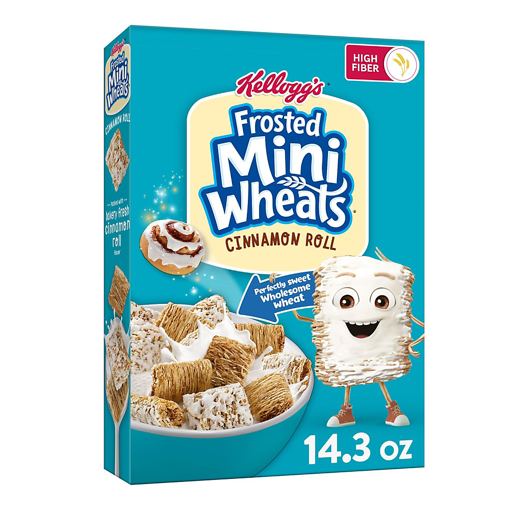 Calories in Kellogg's Cinnamon Roll Frosted Mini-Wheats Cereal, 14.3 oz