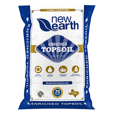 New Earth Enriched Topsoil, 0.75 cu ft