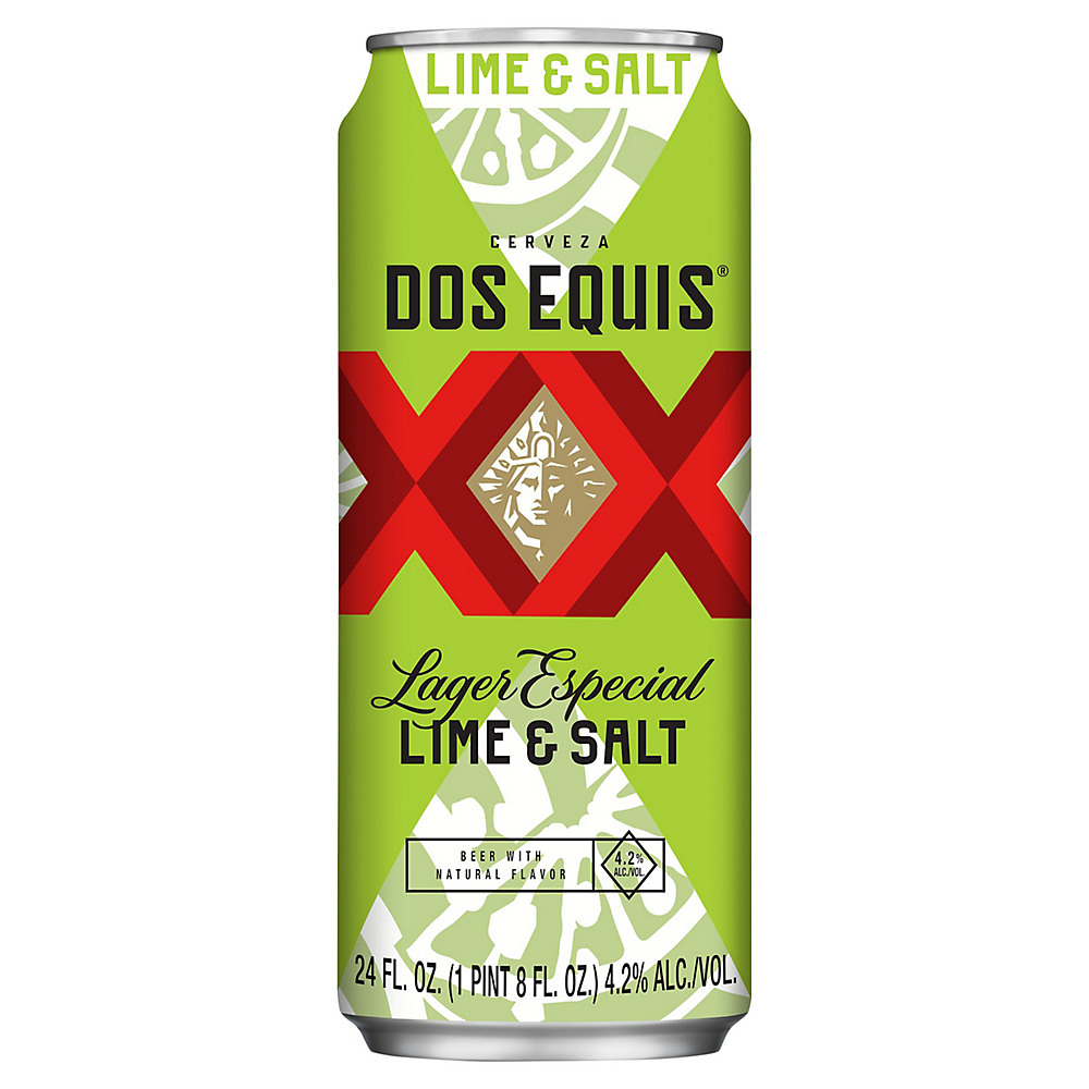 Calories in Dos Equis Lime & Salt Lager Especial Beer, 24 oz