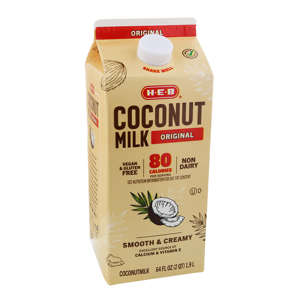 Calories in H-E-B Original Coconut Milk, 64 oz