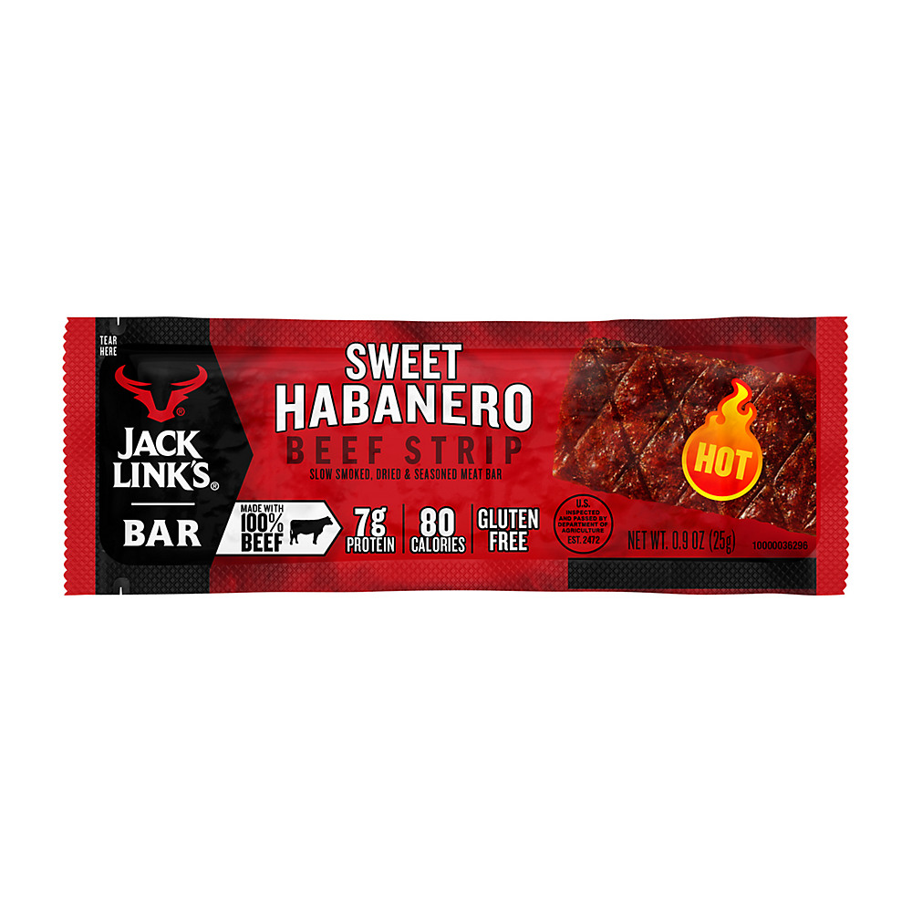 Calories in Jack Link's Sweet Habanero Beef Strip Jerky, 0.90 oz