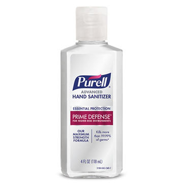 Purell Advanced Hand Sanitizer Maximum Strength - Prime Defense, 4 oz