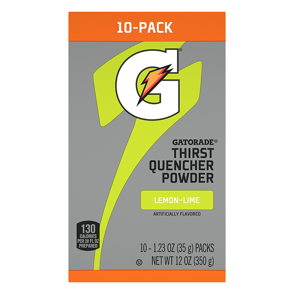 Calories in Gatorade Lemon-Lime Thirst Quencher Powder Packets, 10 ct
