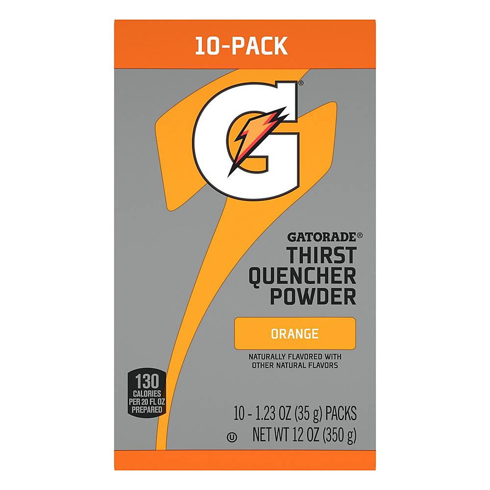 Calories in Gatorade Orange Thirst Quencher Powder Packets, 10 ct